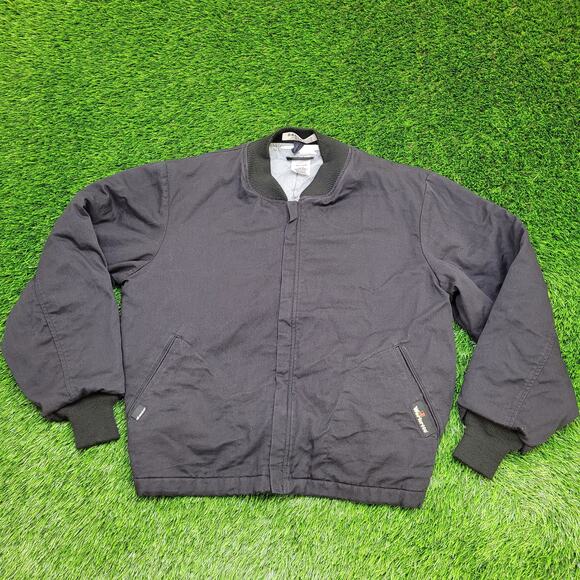Vintage Workrite HRC-3 Utility Bomber Jacket L/XL 25x27 Baggy - Picture 1 of 16